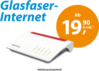 Highspeed-Internet von M-net mit bis zu 1.000 Mbit/s