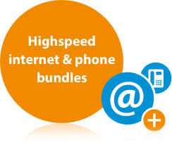 Highspeed internet & phone bundles