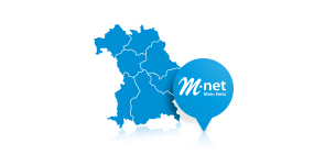 Viele Teile Bayerns nutzen bereits das Glasfasernetz von M-net.