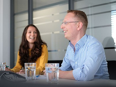 Mitarbeiter in einem Meeting