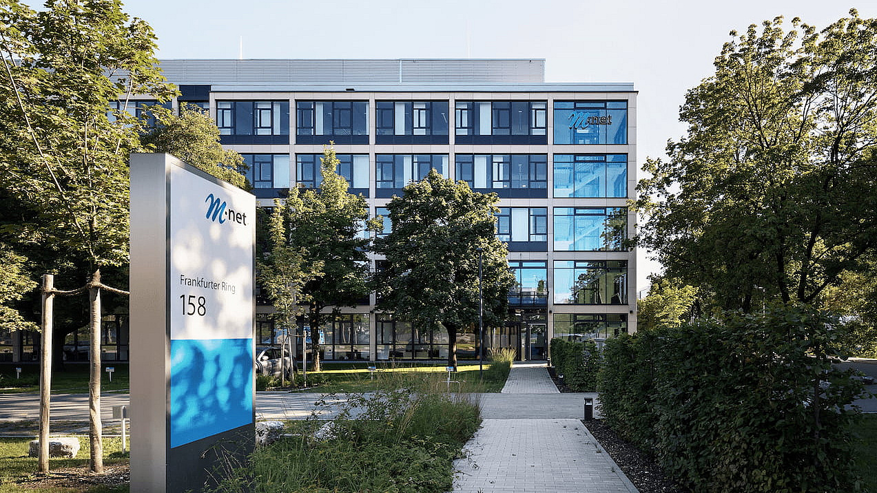 M-net Gebäudeansicht von außen
