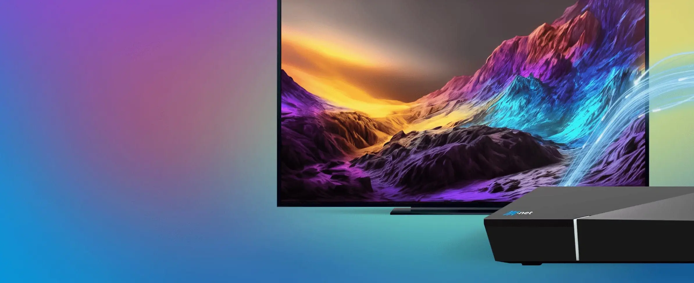 Stilisierter TV mit TVplus-Box