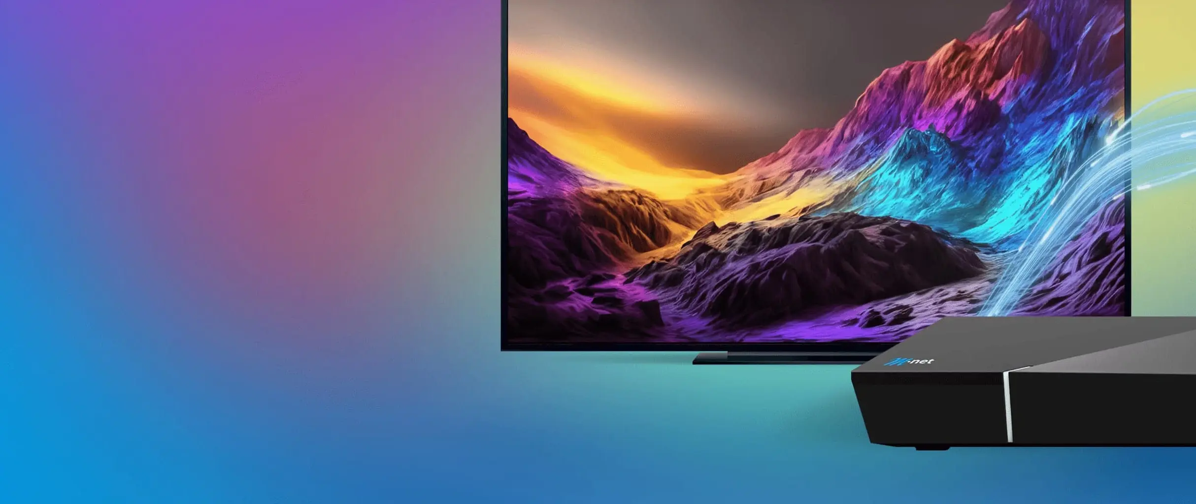 Stilisierter TV mit TVplus-Box