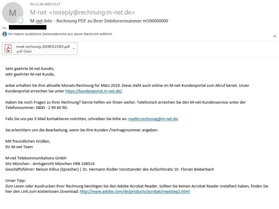 M-net-Info E-Mail