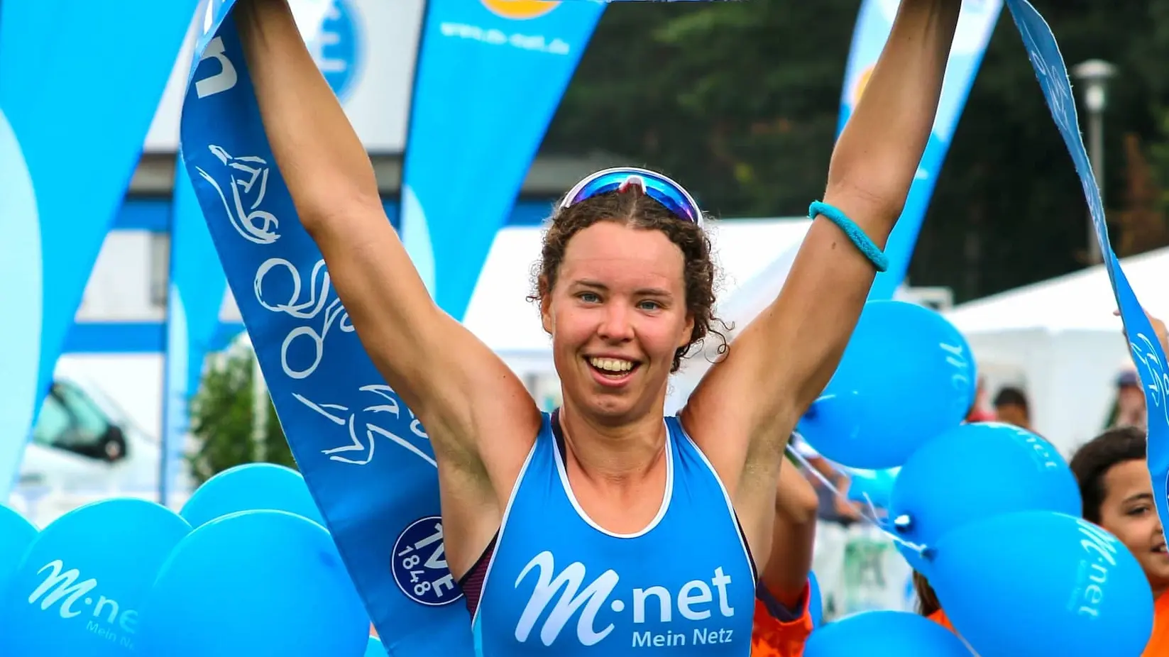 Abbildung einer Läuferin des Erlanger Triathlons, Foto: Krista Mikk