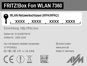 Unterseite der FRITZ!Box